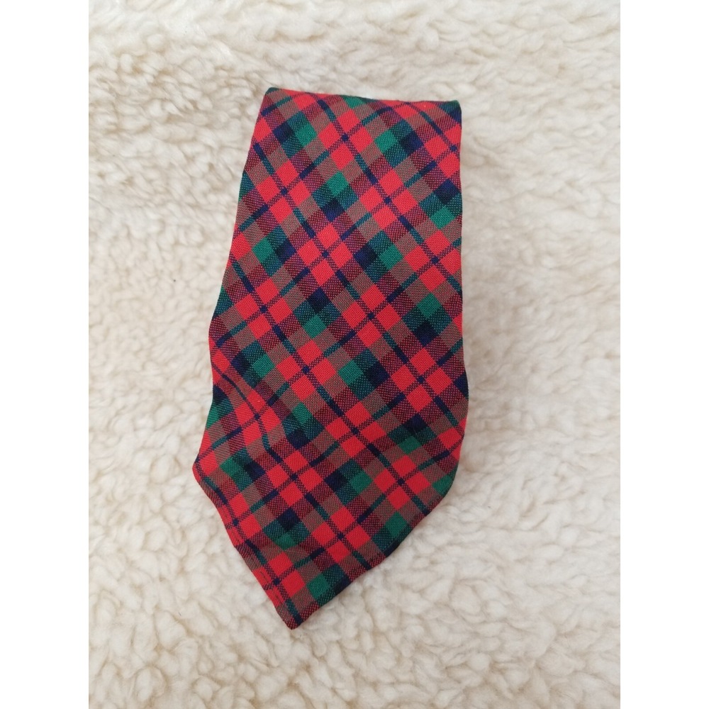 Botany Brand Tie‎ Mens Necktie Slim Narrow VTG 50s 60s Skinny Wool Tartan USA